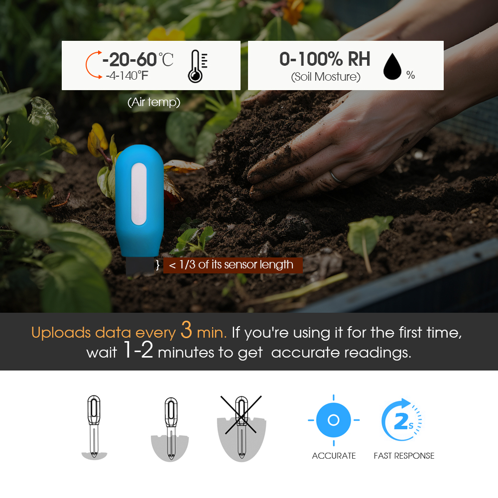 1PCS Tuya Zigbee Soil Sensor H - Soil Moisture Sensor avis et prix