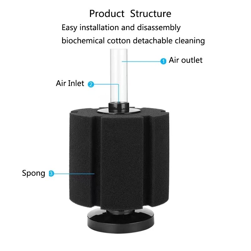 Black Spong Filter for Aquariu - Aquaculture Aerator Pump avis et prix