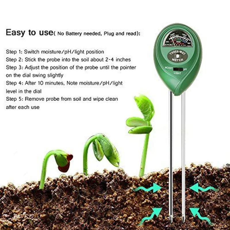 Garden PH Meter Sunlight 3in1  - Soil Moisture Sensor avis et prix