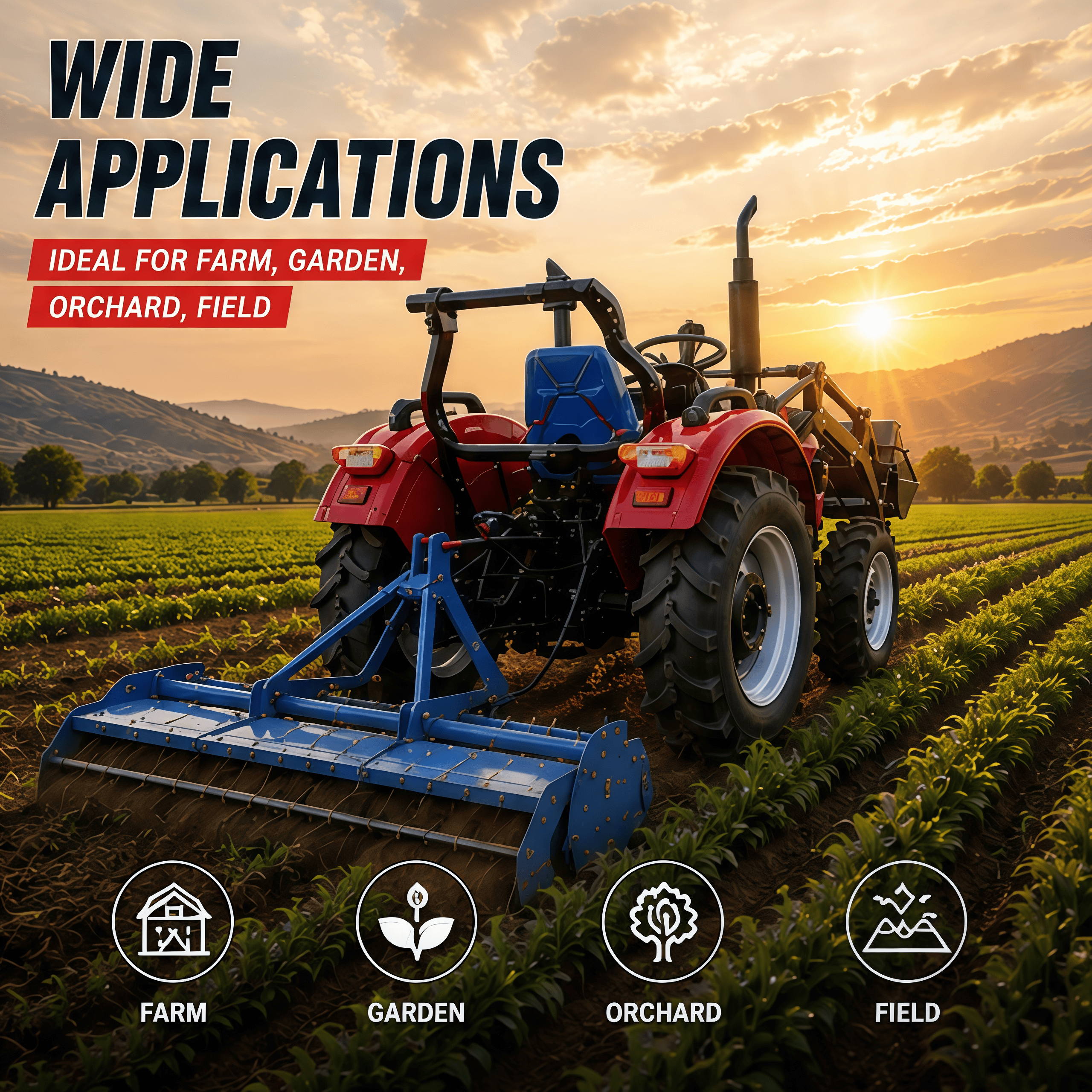 Custom 30-50HP Farm Tractor Co - Agriculture Farming Services avis et prix