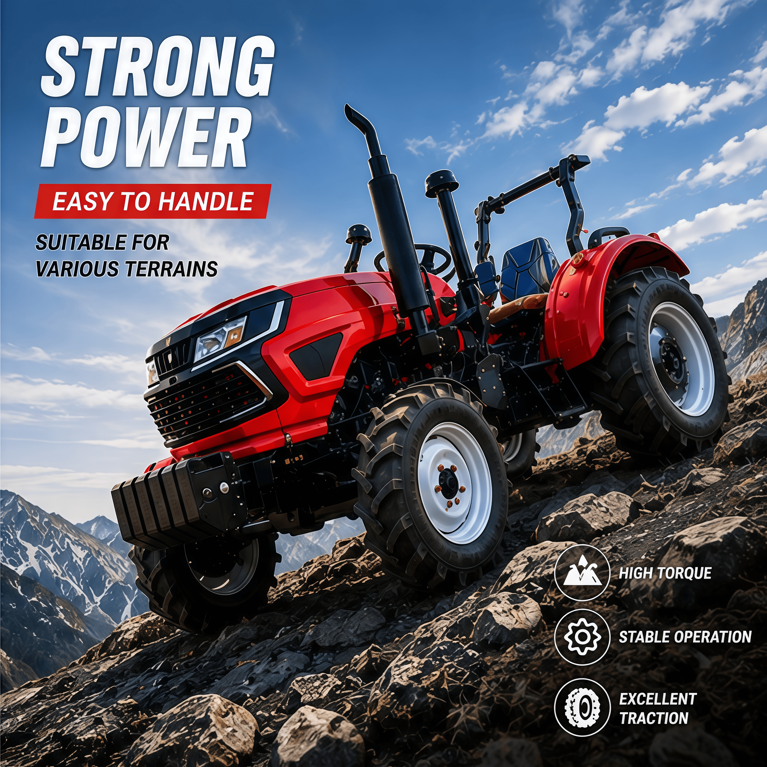 Custom 30-50HP Farm Tractor Co - Agriculture Farming Services avis et prix
