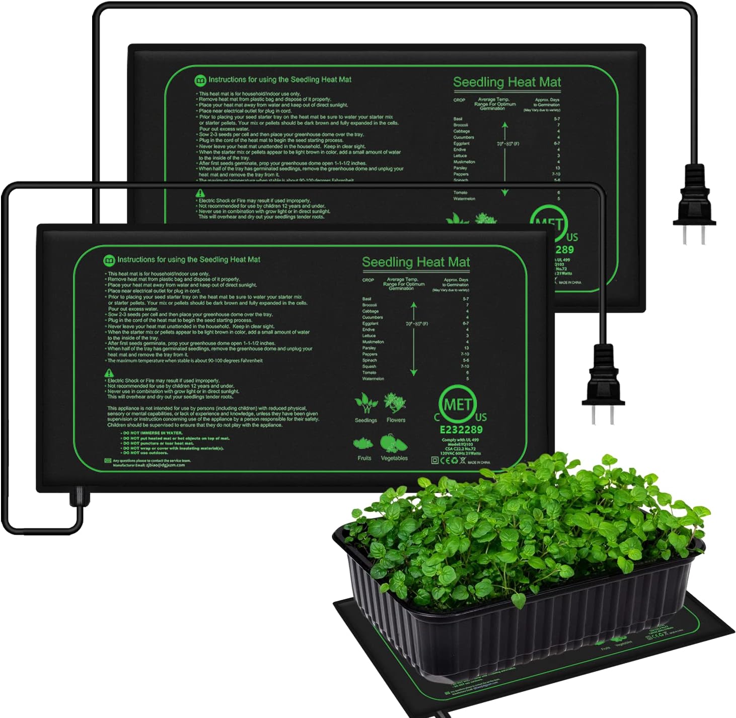 10/25/50CM Seedling Heat Mat I - Plant Growth Regulator avis et prix