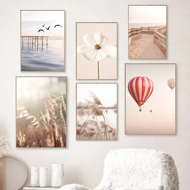 Beige Landscape Wall Art Poste - Orchard Sprayer Tractor avis et prix