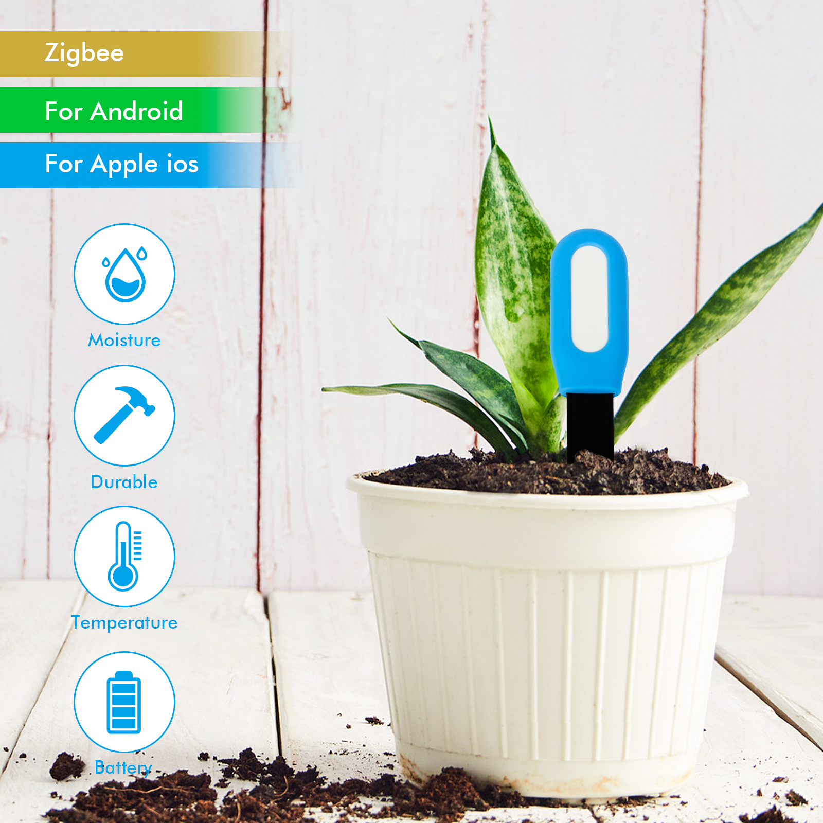 Zigbee Plant Acidity Humidity  - Plant Growth Regulator avis et prix
