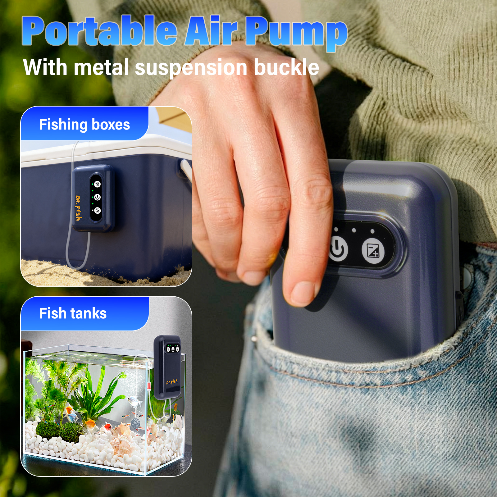 Aquarium Air Pump USB Recharge - Aquaculture Aerator Pump avis et prix